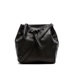 Annabel Ingall Black Leather Bucket Bag